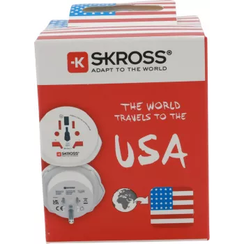 SKROSS wereldreizigeradapter met 2 USB-aansluitingen, wit (1.500221C-E)