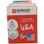 SKROSS wereldreizigeradapter met 2 USB-aansluitingen, wit (1.500221C-E)