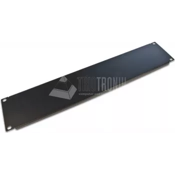 Wirewin BP 2U BL rack-blindplaat 19 inch 2U zwart staal