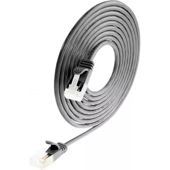 Wirewin PKW-LIGHT-STP-K6A 0.25 SW Cat 6a U/FTP Slim Ronde patchkabel, 0,25 m, zwart, PoE