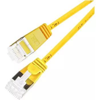 Wirewin PKW-LIGHT-STP-K6A 3.0 GE Cat 6a U/FTP Slim Ronde patchkabel, 3,0 m, geel, PoE