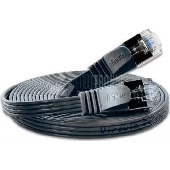 Wirewin Cat6 U/FTP slim ethernet-patchkabel 0,5 m zwart PKW-STP-SLIM-KAT6 0.5 SW