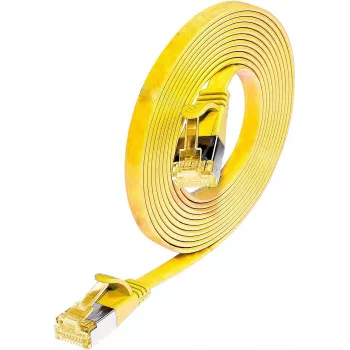 Wirewin Cat6a U/FTP slim Ethernet patchkabel RJ45 1,5m geel PKW-STP-SLIM-K6A 1.5 GE