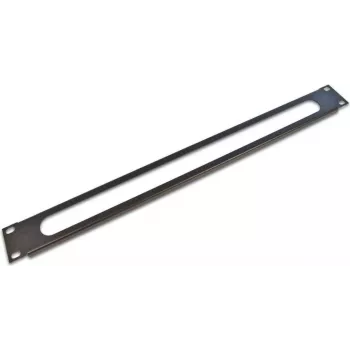 Wirewin KDP 1U kabeldoorvoerplaat, zwart, 19-inch rackmontage, staal, 1U, zonder borstel KDP 1HE OB BL
