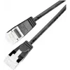 Wirewin Light-patchkabel rond U/FTP Cat 6a zwart 0,5m slank flexibel PoE (PKW-LIGHT-STP-K6A 0.5 SW)