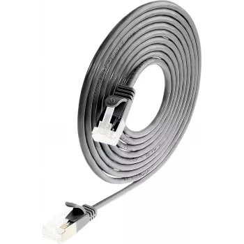 Wirewin Light-patchkabel rond U/FTP Cat 6a zwart 0,5m slank flexibel PoE (PKW-LIGHT-STP-K6A 0.5 SW)