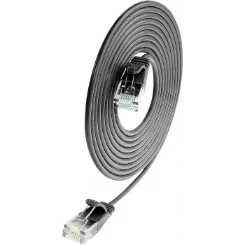 Wirewin PKW-LIGHT-K6 3.0 SW - Cat.6 Slim-Light patchkabel, U/UTP, 3,0 m, zwart