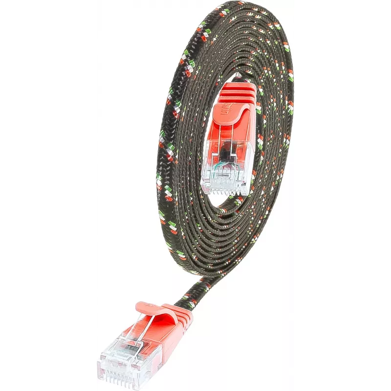 Wirewin SLIM UT6 3 RT - Cat.6 Slim-Tough patchkabel, U/UTP, 3,0 m, rood PKW-TOUGH-K6 3.0 RT
