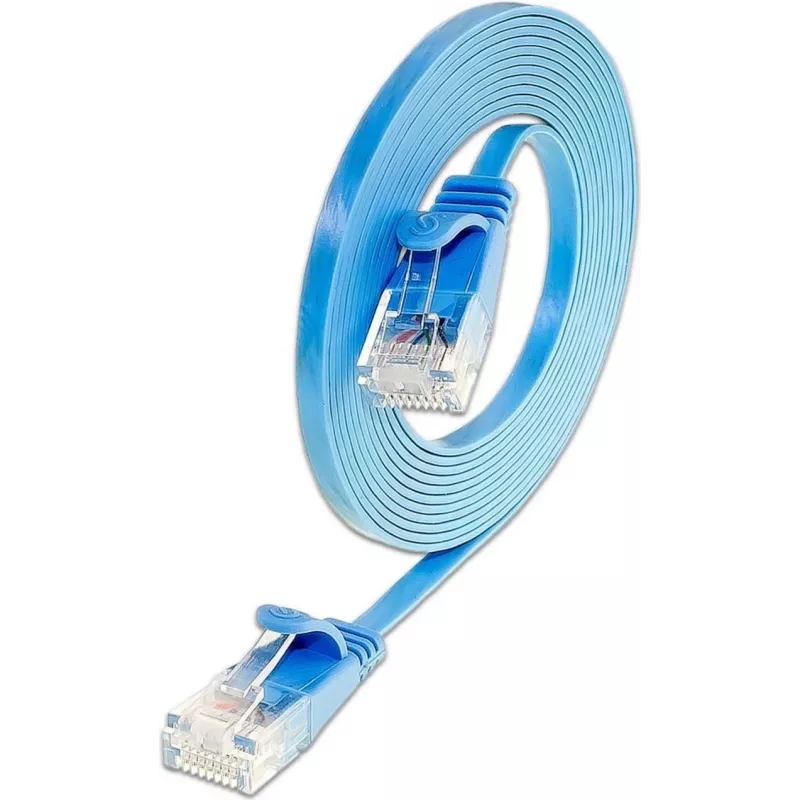 Wirewin Triotronik Cat6 Slim ethernet-patchkabel 5m blauw U/FTP PKW-SLIM-KAT6 5.0 BL