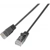 Wirewin Triotronik PKW-LIGHT-K6 5.0 SW Cat6 U/UTP patchkabel, RJ45 stekker naar stekker, 5m, zwart