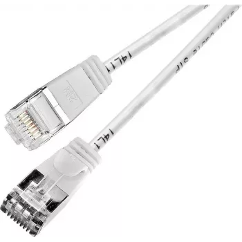 Wirewin Triotronik PKW-LIGHT-STP-K6 1.0 WS Cat6 S/FTP slim patchkabel, 1 m, wit