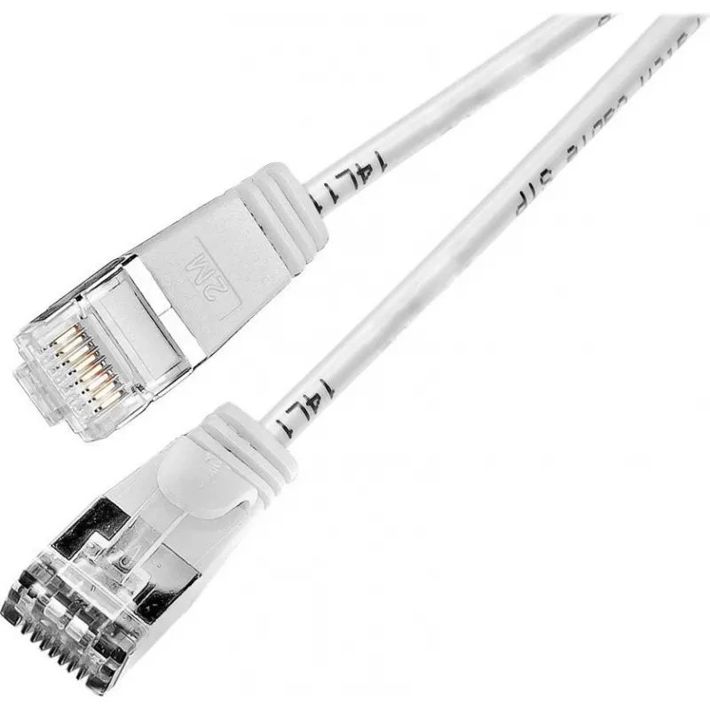 Wirewin Triotronik PKW-LIGHT-STP-K6 15.0 WS Cat6 S/FTP patchkabel, RJ45 stekker naar stekker, wit, 15 m