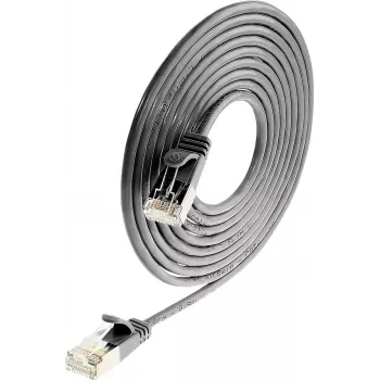 Wirewin Triotronik PKW-LIGHT-STP-K6 3.0 SW Cat6 afgeschermde patchkabel, 3m, zwart