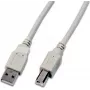 Wirewin USB 2.0 A naar B kabel 1,5m grijs USB A-B MM 1.5 GR
