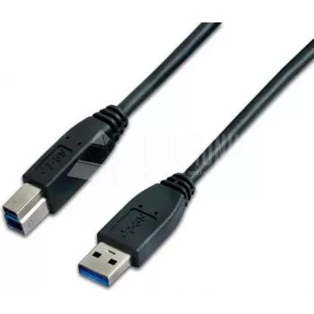 Wirewin USB 3.0 A-B MM 1.8 SW – 1,8 m SuperSpeed USB-kabel, zwart