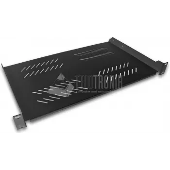 Wirewin 19 inch rack-legbord, zwart, 280 mm diepte (SHELF 280 BL)