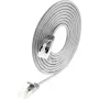 Wirewin slim rond U/FTP Cat 6a patchkabel, grijs, 1,0m, 10 Gbps, PoE, flexibel dun ontwerp voor krappe ruimtes (PKW-LIGHT-STP-K6A 1.0)