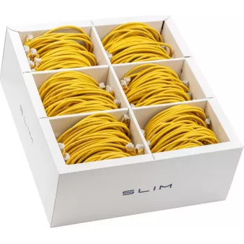 Wirewin SLIM KAT6A 10 Gigabit light patchkabel, 1,5m, U/FTP, Ø 3,8mm, geel, 60-pack KAT6A LIGHT Shielded (SLIM-LS-K6A 1.5 YE 60)