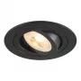 SLV inbouwarmatuur New Tria 75, GU10, max. 10W, zwart, 75mm