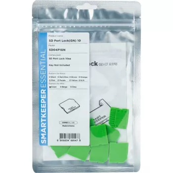 SmartKeeper Mini/Micro SD poortblokkering, groen, 10-pack (SLSART-0323)