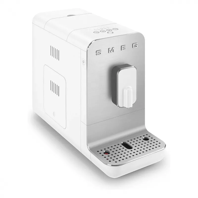 SMEG BCC11WHMEU volautomatische koffiemachine met stoomfunctie, ingebouwde molen, 1,4 l, 1350 W, wit