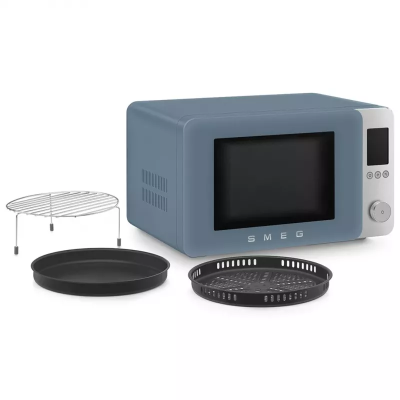 Smeg combimagnetron MOC02SBMEU, 9 functies, 2100 W, Storm Blue mat
