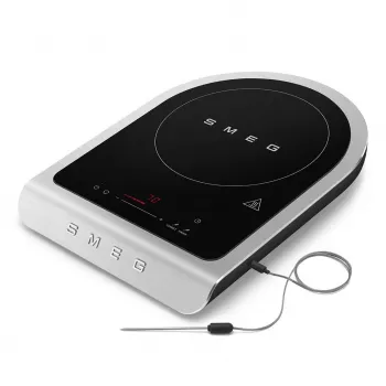 Smeg PIC01BLMEU draagbare inductiekookplaat, 1 zone, touchbediening, zwart