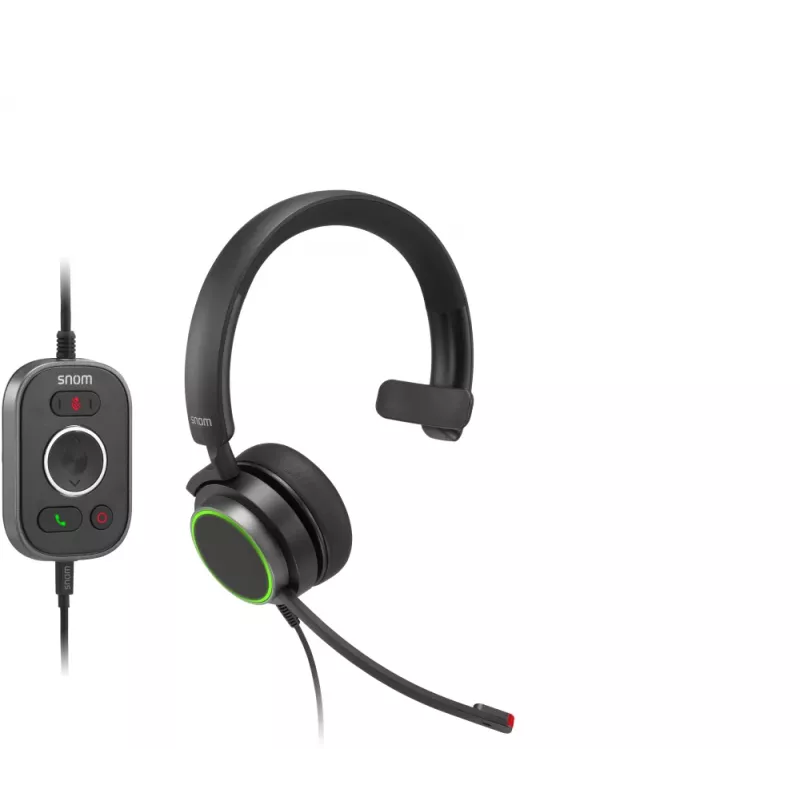 Snom A330M bedrade on-ear mono-headset met ruisonderdrukkende microfoon