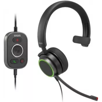 Snom A330M bedrade on-ear mono-headset met ruisonderdrukkende microfoon
