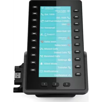 Snom D8C uitbreidingsmodule voor D862/D865 IP-telefoons, 4,3 inch kleurendisplay, 48 programmeerbare toetsen, USB, zwart
