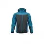 SOFTSHELL COMFORT L softshelljack - zwart/grijs, maat L, waterafstotend 8000mm, ademend, winddicht, 3 zakken