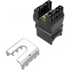 SOLARIX Cat.6 UTP RJ45 tool-free keystone jack, zwart