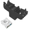 SOLARIX Cat.6 UTP RJ45 tool-free Keystone-module, zwart (RAL 9005)