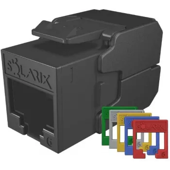 SOLARIX Cat.6 UTP RJ45 tool-free Keystone-module, zwart (RAL 9005)