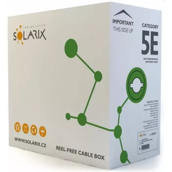 Solarix CAT5e UTP PVC installatiekabel 305 m box SXKD-5E-UTP-PVC