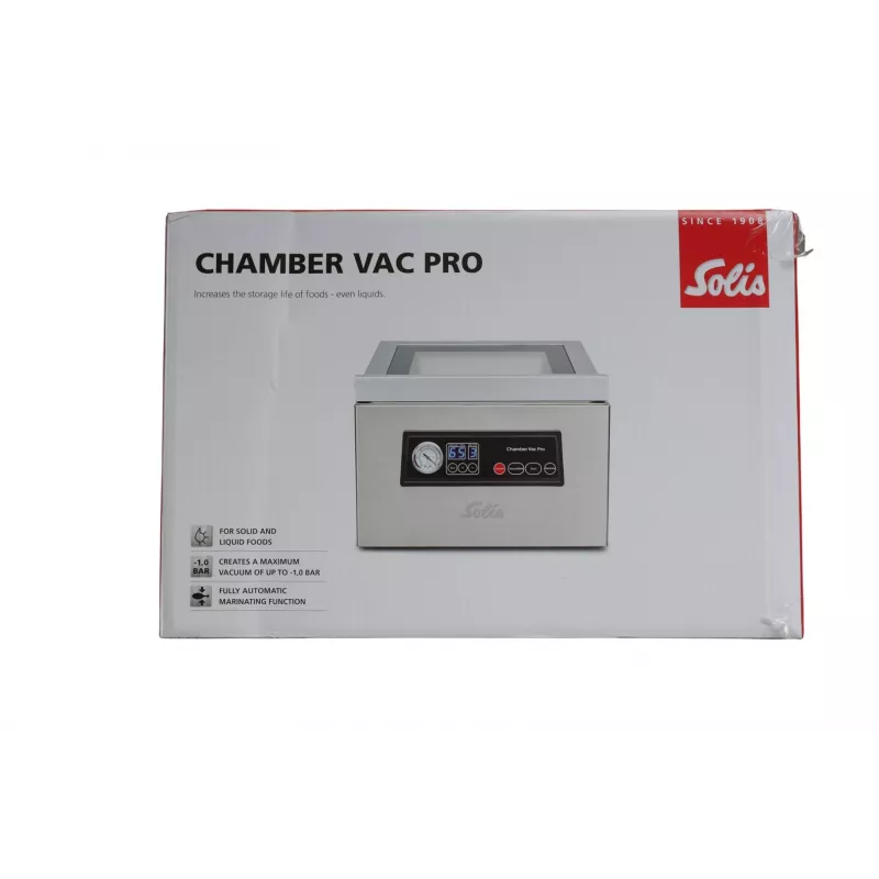 Solis Chamber Vac Pro (Type 5702) Kamervacuümsealer S0136, 950 mbar, 350 W, Roestvrij staal