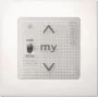 Somfy Smoove Uno A/M io Pure wandschakelaar 1811404 (zonder frame)
