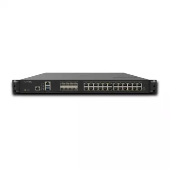 SonicWall NSa 4800 next-generation firewall – 1U rack-montabele security appliance met 10GbE, 5GbE, 2,5GbE, hoge beschikbaarheid, dubbele redundante voeding