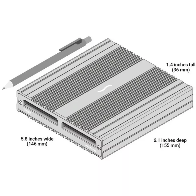 Sonnet SF3-serie - AJA Pak Media Thunderbolt Pro-kaartlezer