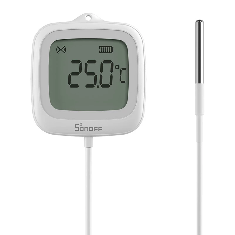 Sonoff SNZB-02LD Zigbee 3.0 LCD-temperatuursensor met externe voeler