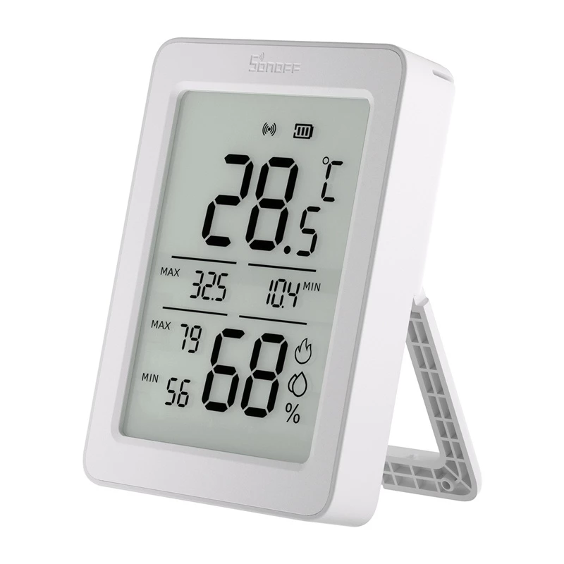 SONOFF ZigBee SNZB-02DR2 temperatuur- en luchtvochtigheidssensor, 2-pack