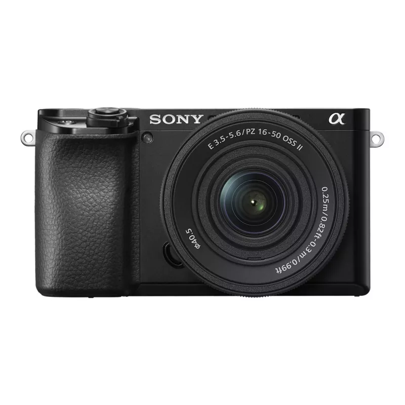 Sony Alpha 6100A ILCE6100AKB.CEC systeemcamera met E PZ 16–50mm OSS II objectief, zwart