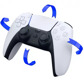 Sony CFI-ZCT1W/W DualSense draadloze controller – wit – haptische feedback & adaptieve triggers voor PS5, pc, mobiele apparaten