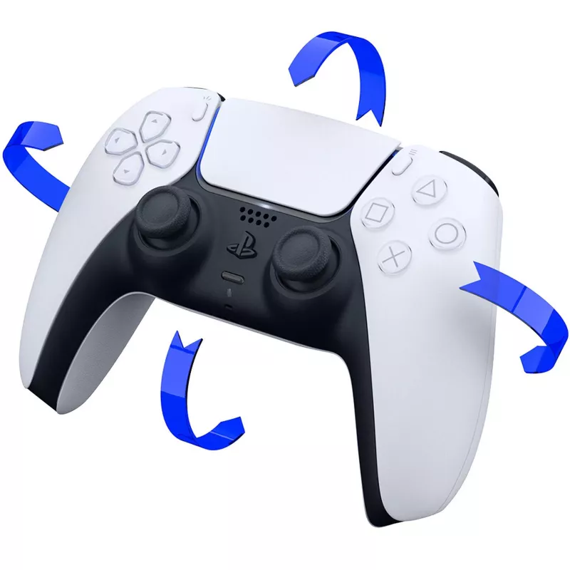 Sony CFI-ZCT1W/W DualSense draadloze controller – wit – haptische feedback & adaptieve triggers voor PS5, pc, mobiele apparaten