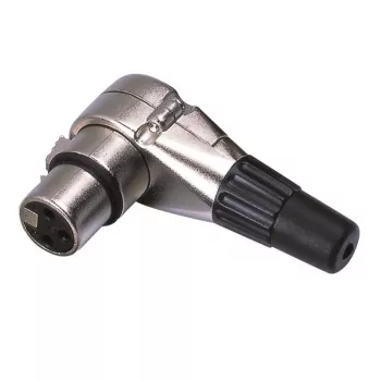 Soundsation GO-LINK SXLR034F-B 3-polige XLR-bus, soldeeraansluiting, zwart, 25-pack