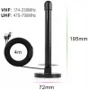 Spacetronik Hook TV DVB-T2 magneetantenne met 28-dBi versterker en 3-m kabel