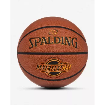 Spalding Neverflat Max indoor-/outdoorbasketbal, bruin