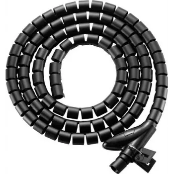 SpeaKa Professional kabelspiraalwikkel polyurethaan PE zwart flexibel 15 mm x 2,5 m (SP-13402968)