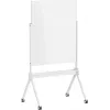 SpeaKa Professional glazen magneetbord SP-MMW-001 904 x 1103 mm wit met opbergvak en magneten op rolstandaard SP-13324624