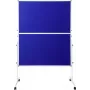 SpeaKa Professional presentatiewand SP-PB-B01 blauw vilt 1250 x 1850 mm opvouwbaar met wielen dubbelzijdig SP-12058196